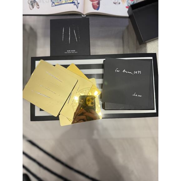 Nir Hod “The Night You Left” Gold Coaster Set – NIB - Picture 1 of 6